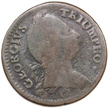 1783 Baker-7 Washington Georgivs Triumpho Colonial Copper Token