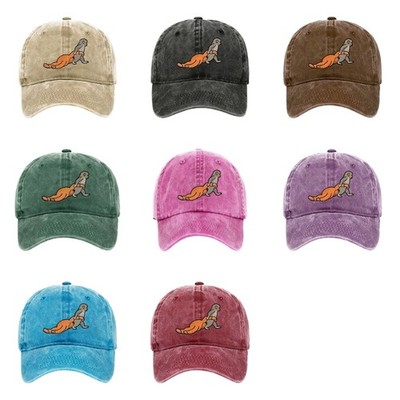 Classical Monkey Print Cotton Cap Breathable Baseball Hat For Biking and Camping