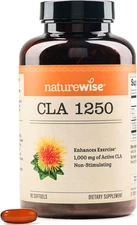 Naturewise Cla 1250 Softgels Halal Nutritional Supplement 90 Count Weight Sup...