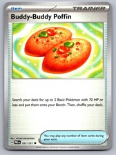 Buddy-Buddy Poffin 101/131 Uncommon Prismatic Evolutions Pokemon Near Mint