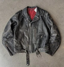 Vintage 1960S Sears Oak Brook Jacket Men’s Leather Jacket  ￼