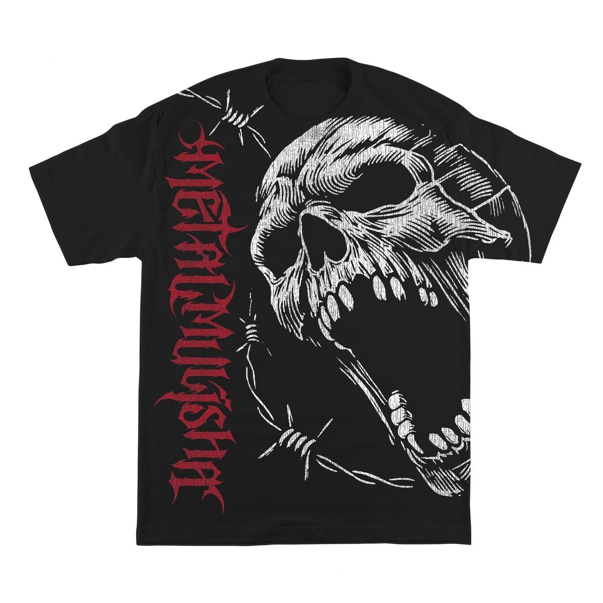 NEW Metal Mulisha THE DAMAGER Tee Shirt LARGE-3XLARGE BLACK