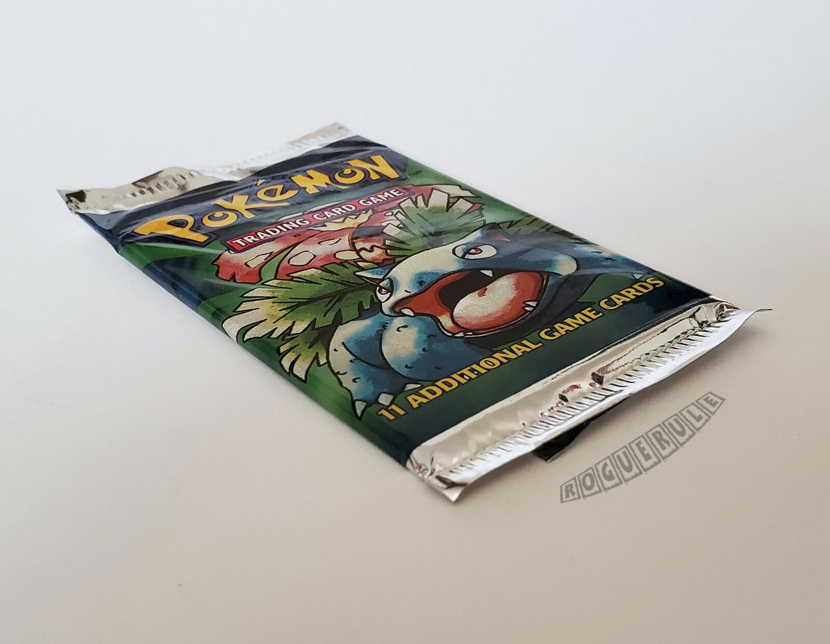 🚦1 Pokemon Base Booster Pack - Venusaur - Rare USA 2000