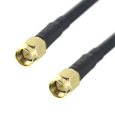 SMA male to SMA male plug connector crimp lot RF Coaxial Cable Pigtail Coax RG58