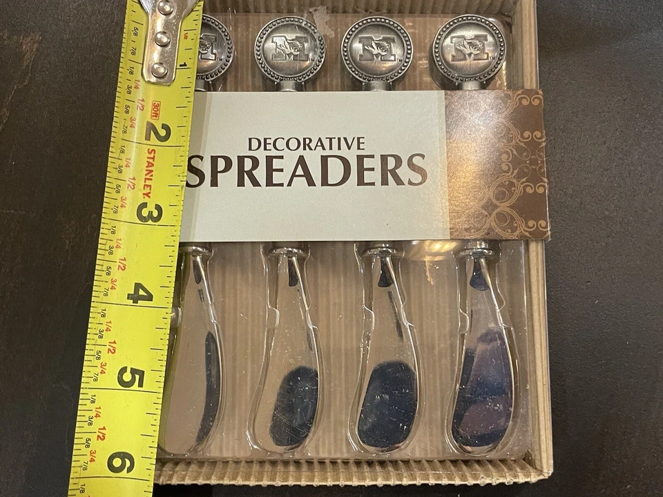 Juego de 4 - Esparcidores Decorativos Universidad de Missouri Plateados - Nuevos en Caja 75 Foto 4 de 4