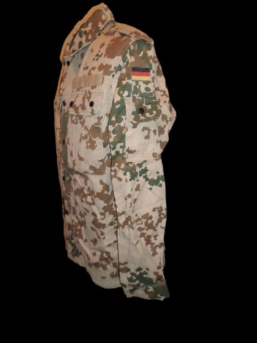 GERMAN ARMY TROPICAL FLECK CAMOUFLAGE SHIRT/JACKET SIZE SMALL FLECKTARN - Picture 2 of 9