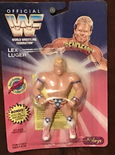 New 1994 WWF Lex Luger Bend-ems. Just Toys. Series...