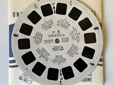 SAWYER'S VIEW-MASTER REEL FT 5 CINDERELLA WITH BOOKLET AND SLEEVE 1946