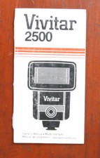 VIVITAR 2500 FLASH UNIT INSTRUCTIONS/142692