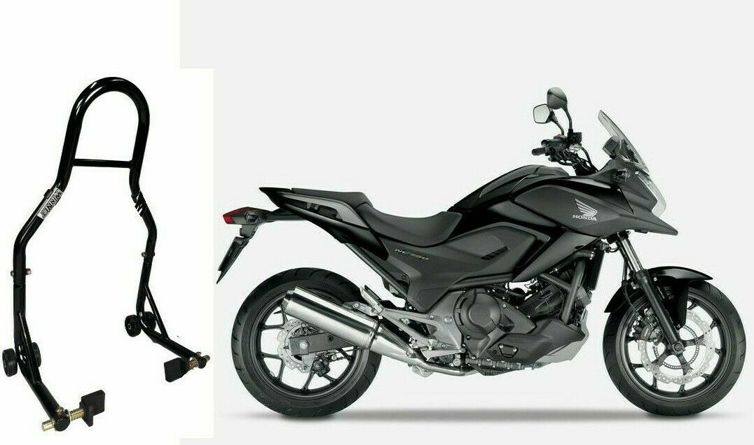 Moto Cavalletto Laterale Estensione Pad Per NC750X NC 750X NC750 X 2017 2018 2019 Cavalletto In Alluminio Cavalletto Laterale Stand Estensione Ingranditore Pad Accessori NC750(Gray and blue