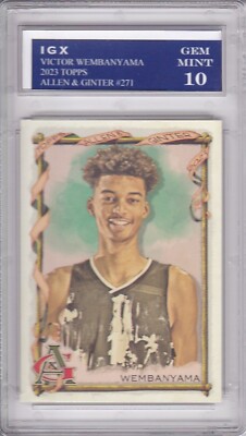 VICTOR WEMBANYAMA ROOKIE CARD 2023 Topps Allen & Ginter GEM MINT 10 $$ WEMBY RC