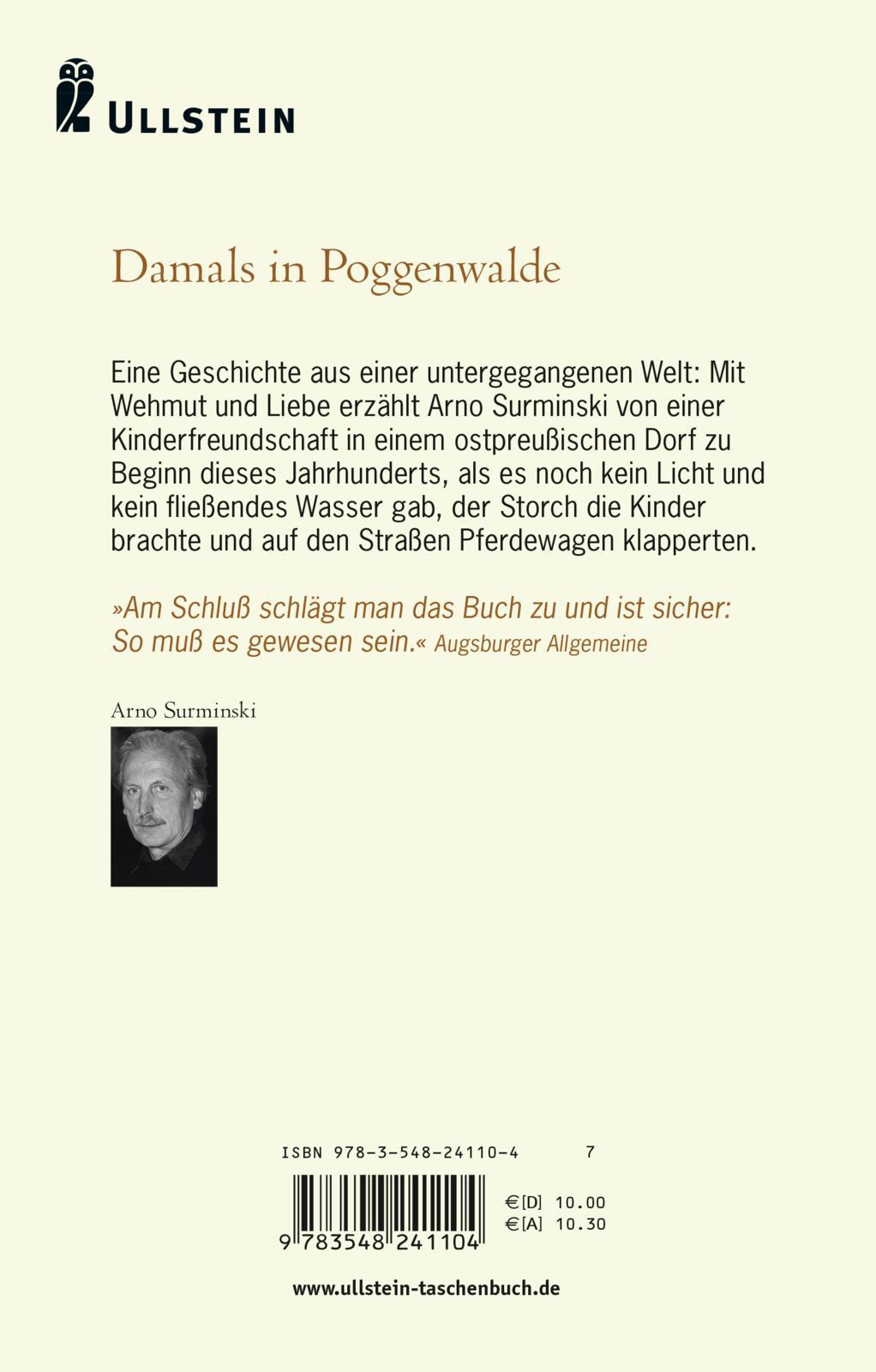 Thumbnail - Arnhild Johne; Arno Surminski / Damals In Poggenwalde