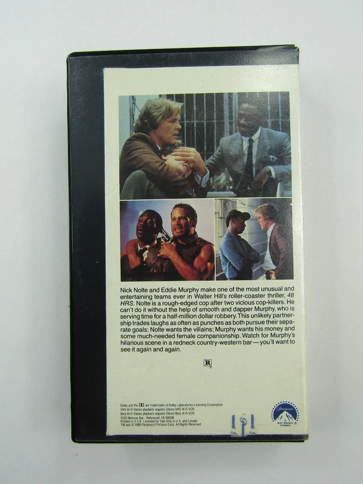 48 Hours VHS Hard Case Comedy Eddie Murphy Nick Nolte Rental - Image 4 of 4