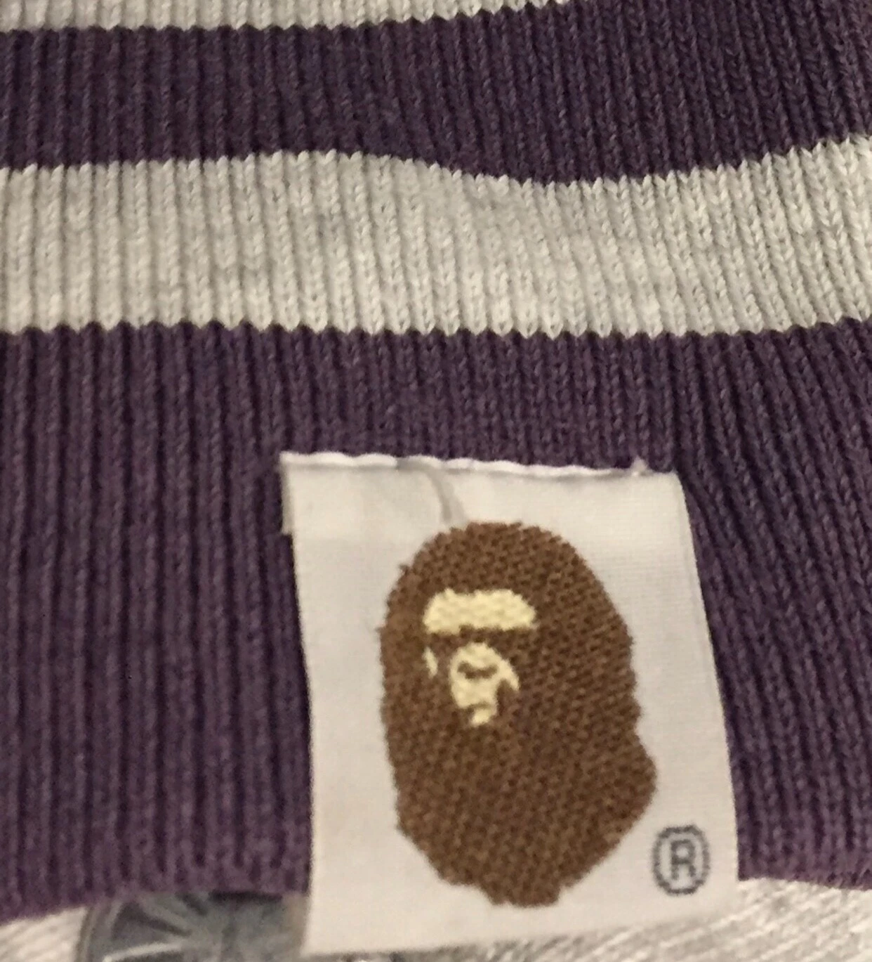 A BATHING APE (BAPE) Felpa con cappuccio giacca bombardiere A Bathing Ape Bape Varsity XS viola