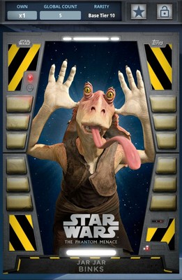 Topps Star Wars Card Trader 2020 Base S1 54321 Jar Jar Binks 