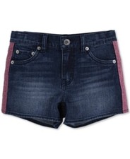 LEVI'S Big Girls Shorty Shorts Dark Blue Size 7