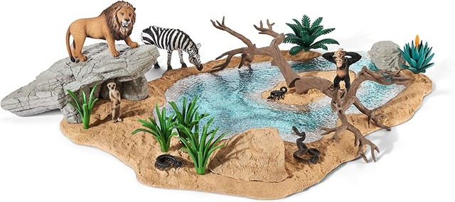 schleich big adventure at the watering hole