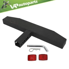 Trailer Towing Rear Hitch Step Bar Bumper Protection Guard For 2" inch Receiver