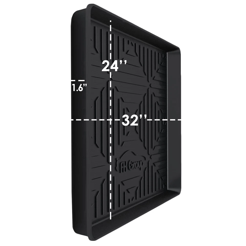 Organizador de carga para maletero Premium bandeja de goma forro negro resistente a la intemperie 32" de ancho Foto 2 de 4