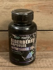 Elderberry Capsules with Zinc  Vitamin C - 120 Caps Eco Taste Read