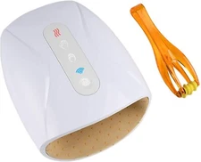 Rechargeable Hand Massager with Heat, Cordless Electric Shiatsu Massage Machine