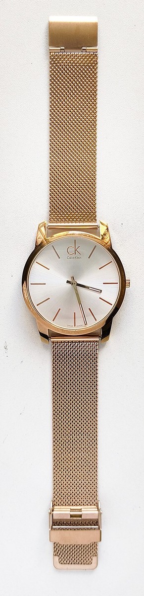 Calvin Klein K2G-216 Large Ladies/Gents Rose Gold Dress Watch