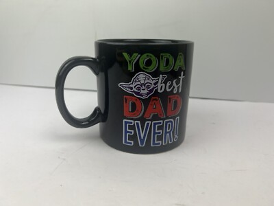 Yoda Best Dad Ever Coffee Mug Funny White Coffee Mug Black Official Star Wars