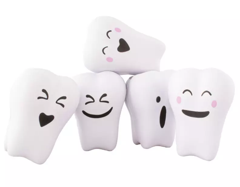 20x Squishy Sensory Stress Reliever Ball Toy Dental Tooth Squishy Toy Kids Adult