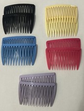 Vintage Lot 10 Goody Colored Side Hair Comb Plastic Clips Retro 80's 90's