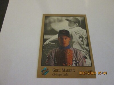 GREG MADDUX CUBS 1992 STUDIO BASE CARD #15