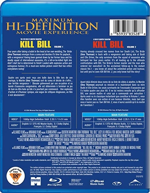 Kill Bill, Vols. 1 & 2 [Blu-ray] | eBay