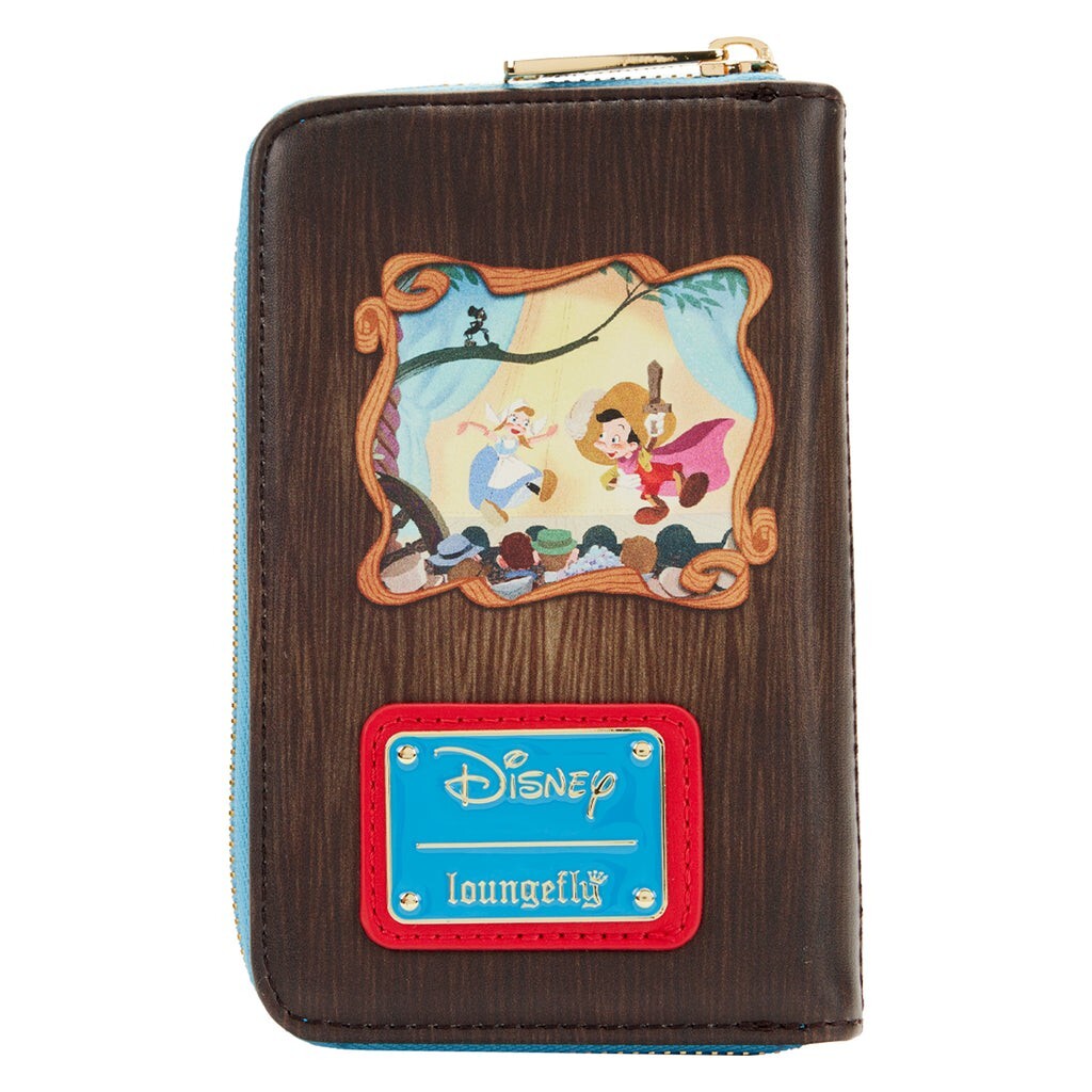 Loungefly DISNEY Pinocchio Jiminy Cricket Book Zip Around Wallet