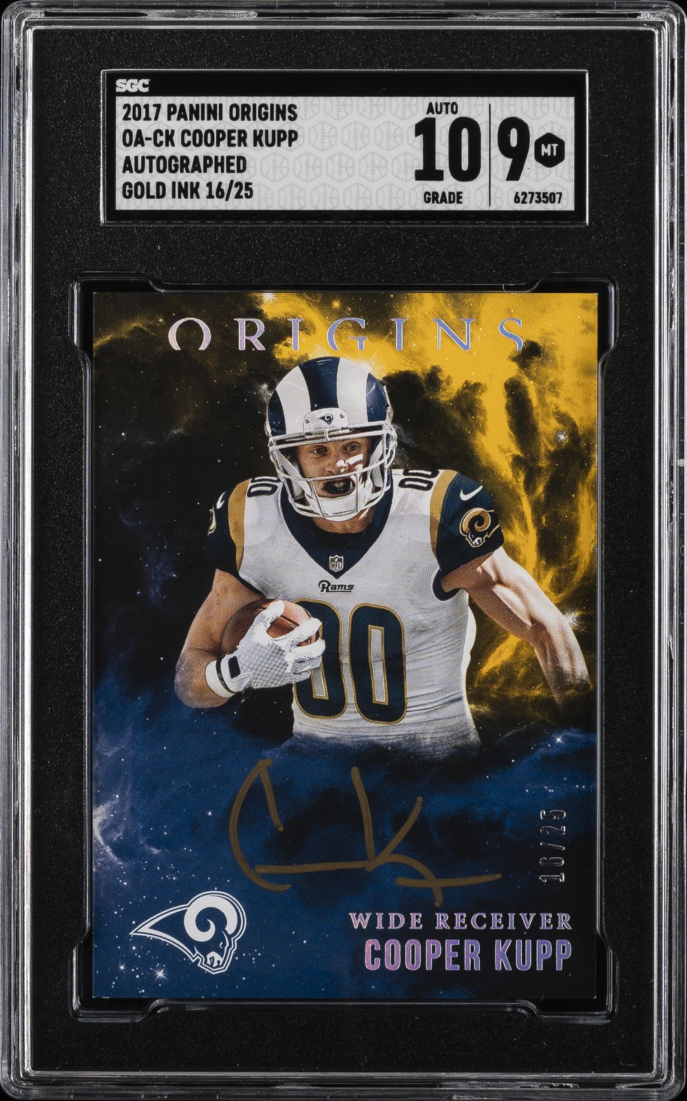 Cooper Kupp Panini Origins Origins Autographs #OACK Gold Ink