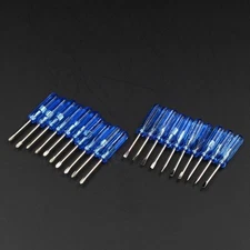 20pcs Mixed Micro 45mm x 2.0mm Slotted + Phillips Screwdrivers Repair Tool Blue
