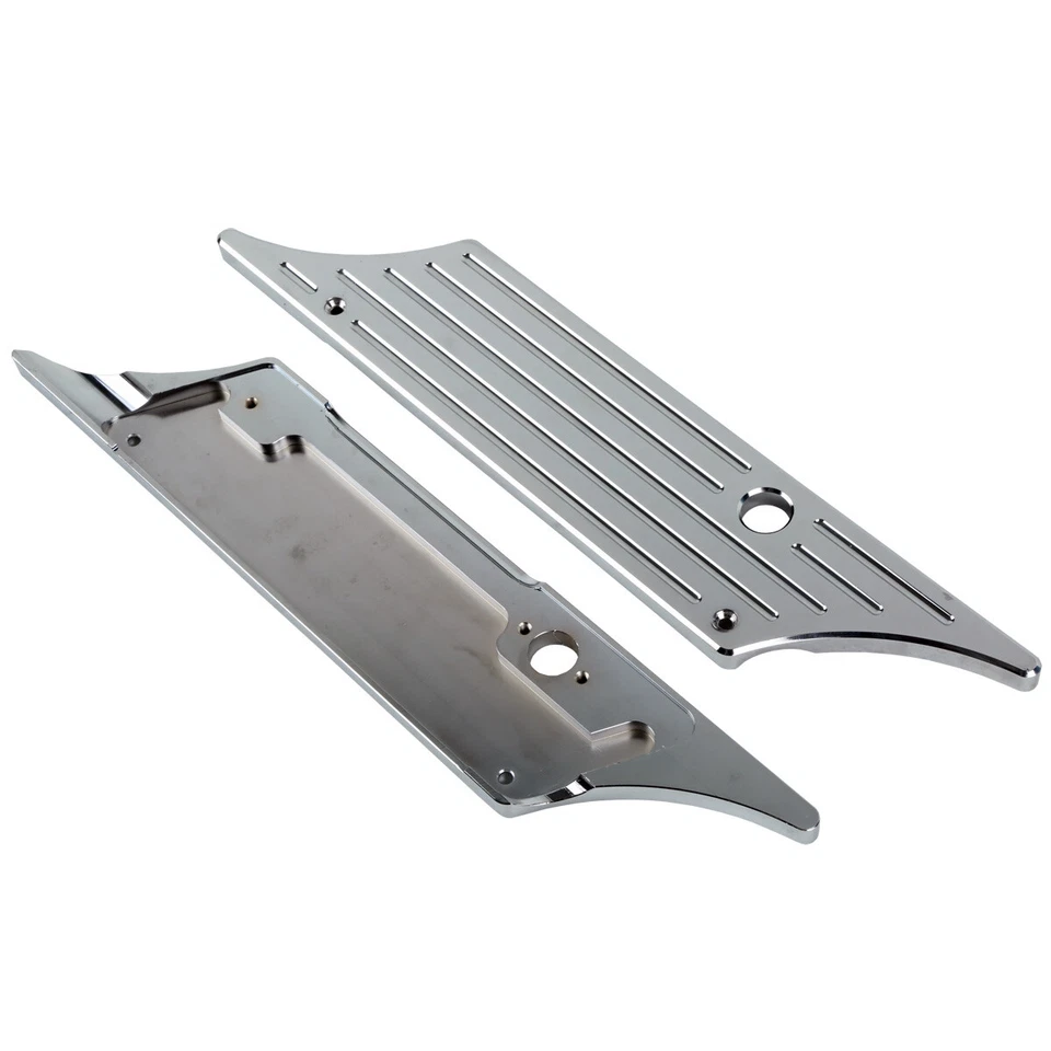 Cubierta de cierre de bolsa de sillín rígida cromada para Harley Road King Tour Glide 1993-13 Foto 3 de 4