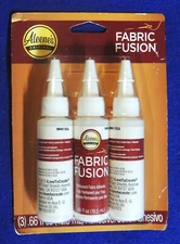 3pk Aleene's Original Fabric Fushion Liquid Adhesive I Love To Create NIP