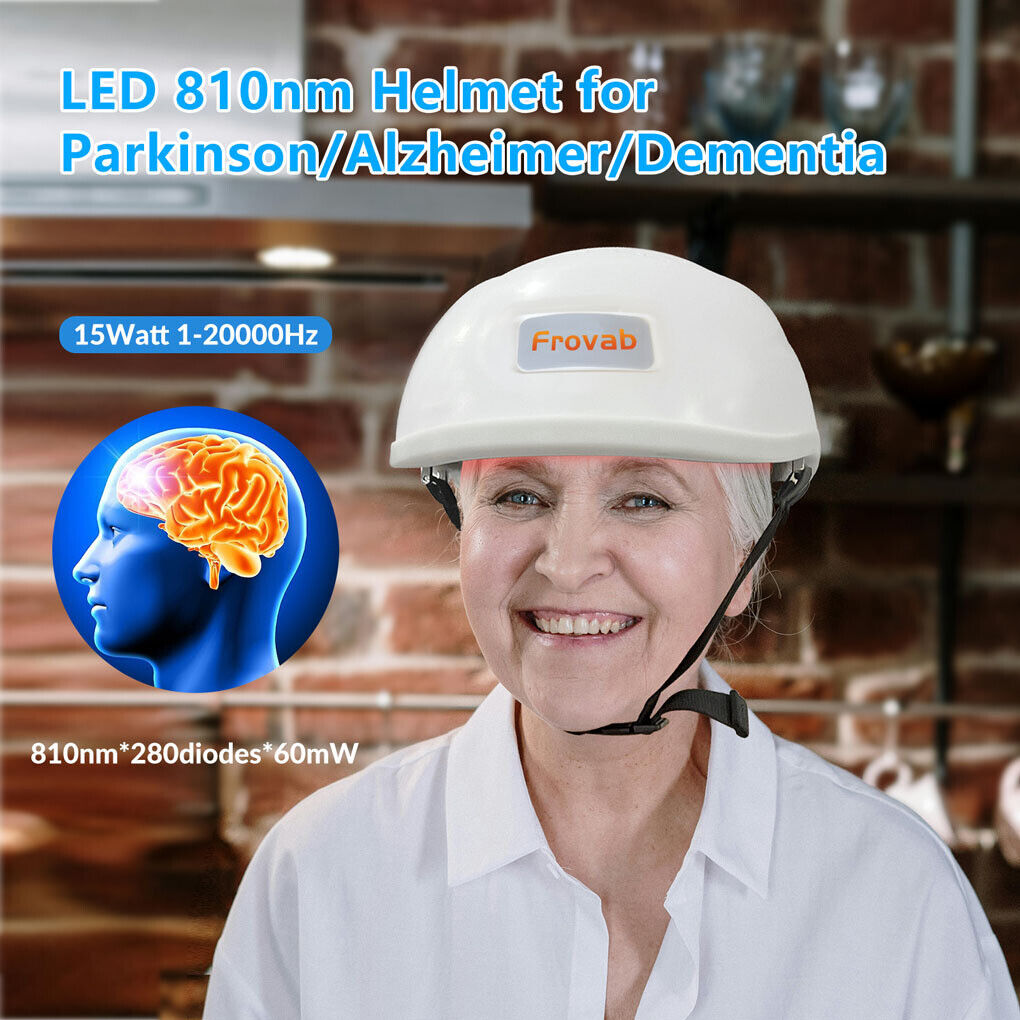 280 LEDs Light Helmet Massage Brain Stimulation Device Parkinson Anxiety Stroke