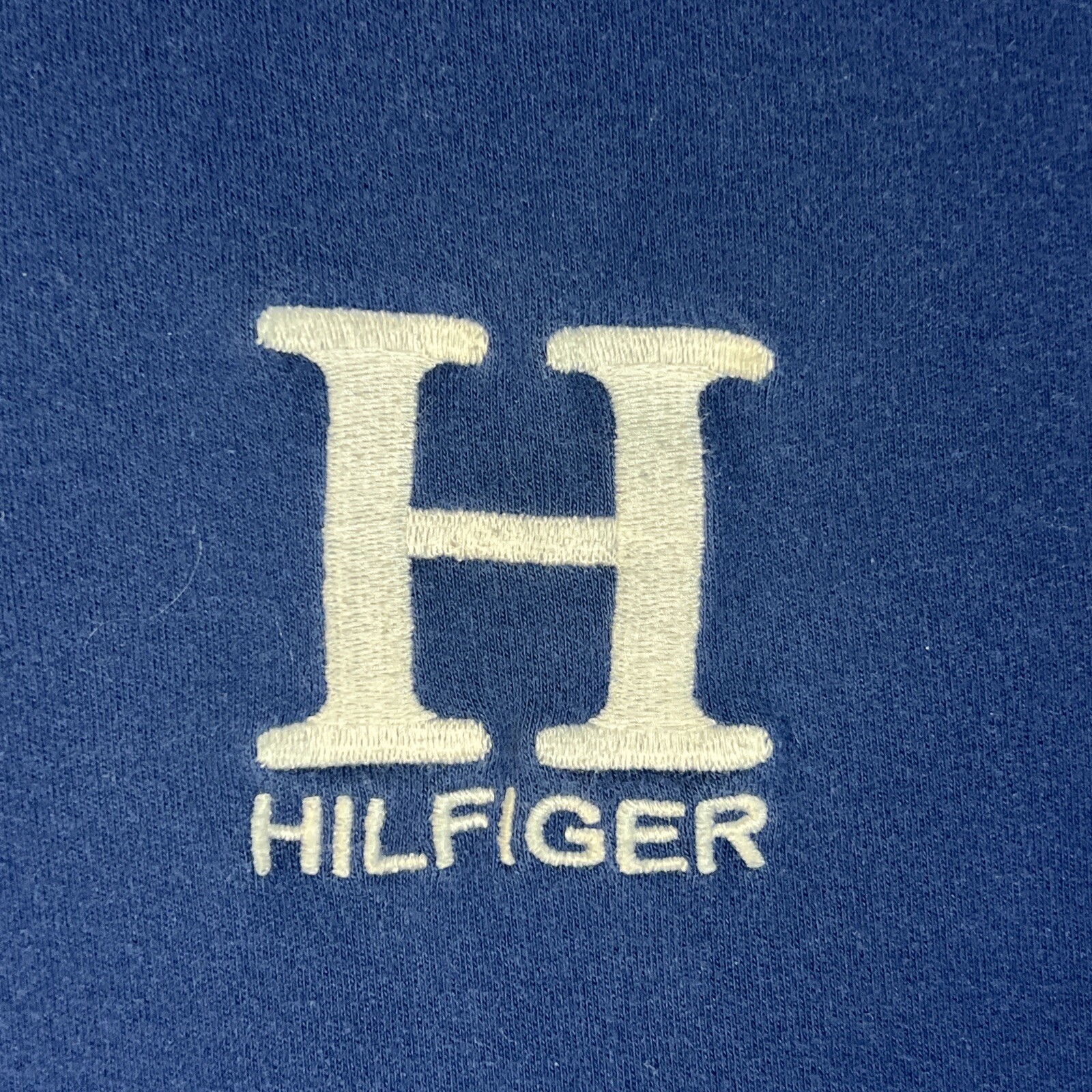 Tommy Hilfiger Vintage Navy Polo with Large "H"Logo Slim Fit Sz XL Short Sleeve thumbnail 8