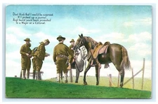 Army Series No. 3 Postcard Soldiers Horses Military Postcard Promoted D8