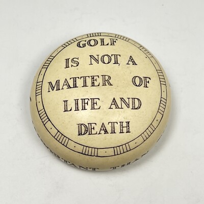 Baekgaard Paperweight Golf Is Not A Matter of Life & Death Keepsake Links UK
