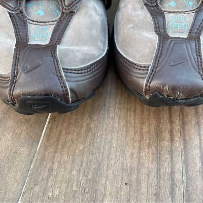 RARE VINTAGE NIKE SHOX ROUTE 66 TENNIS SHOE BROWN/METALLIC  display picture 1