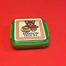 HONEY BEARS - Addition Facts 0-9 Matching Game 48 Cards with Storage box