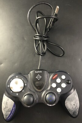 Saitek PPS P990 Dual Analog USB Controller For PC Power On (Used) Vil0