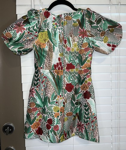 ๐gb Girls Size Floral Party Dress Puff Sleeve Sz 6X NWT - Picture 6 of 9