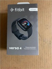 Fitbit Versa 4 Smartwatch - Graphite Aluminum with Black Band - SEE DETAILS