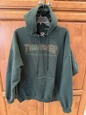 Thrasher Magazine Men s Hoodie Size Xl Green ...