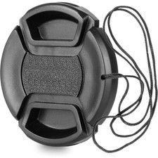 Camera 58mm Lens Cap Center Pinch with Lens Cap Leash Hole Bundle Compatible ...