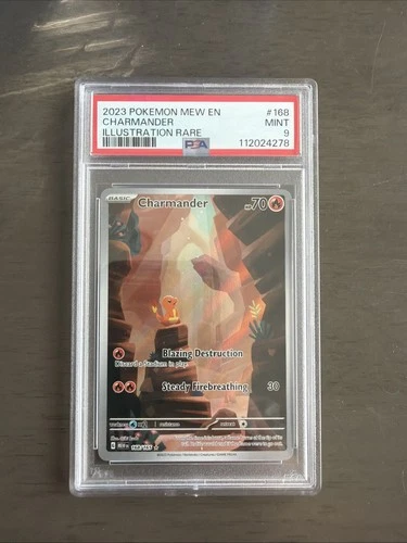 Pokémon Charmander 168/165 SV151 Illustration Rare Holo PSA 9 Graded