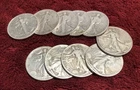 Walking Liberty half-dollars ~ 10 circulated coins ~ FREE SHIPPING   My #320