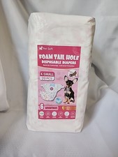 Pet Soft Diapers Female Male Cat Dog Puppy Foam Tail Hole XS 20 Pcs Disposable
